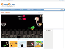 Tablet Screenshot of gameglad.com